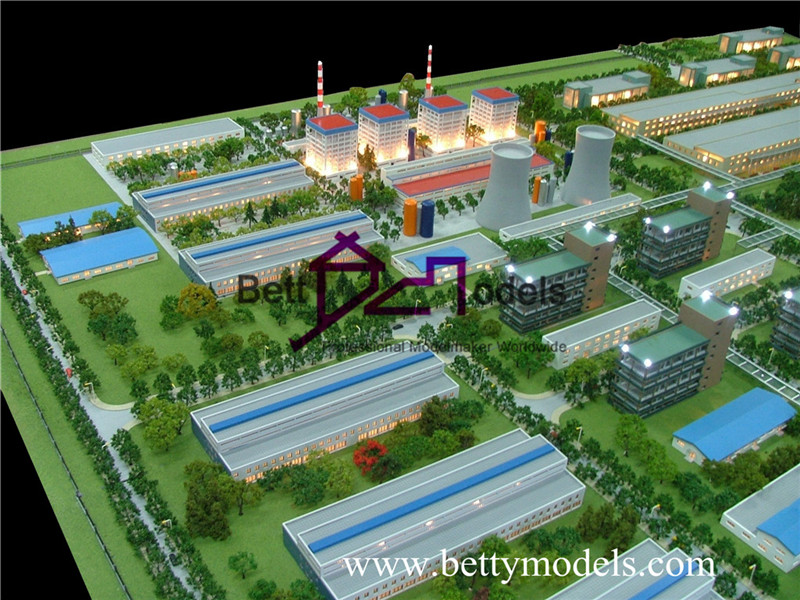 modelos arquitetônicos de fábrica de energia elétrica